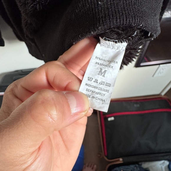 SHEIN Multicolor Striped Teddy Jacket - Picture 3 of 3